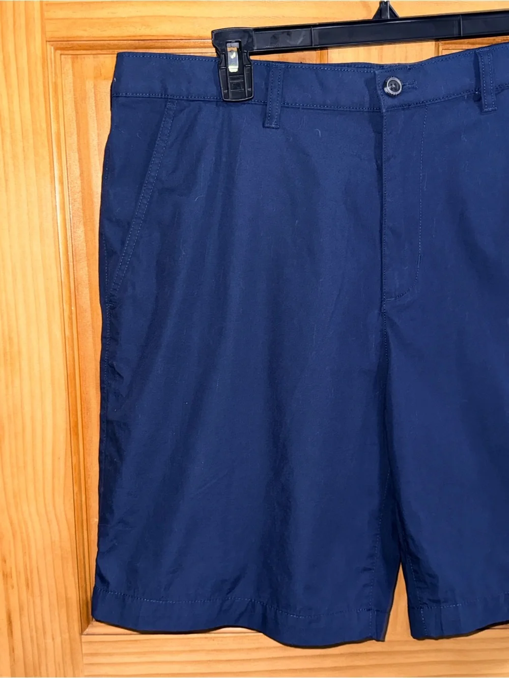 NWT Eddie Bauer Classic Mr. Camano Navy Flat-Front Men's Shorts-36